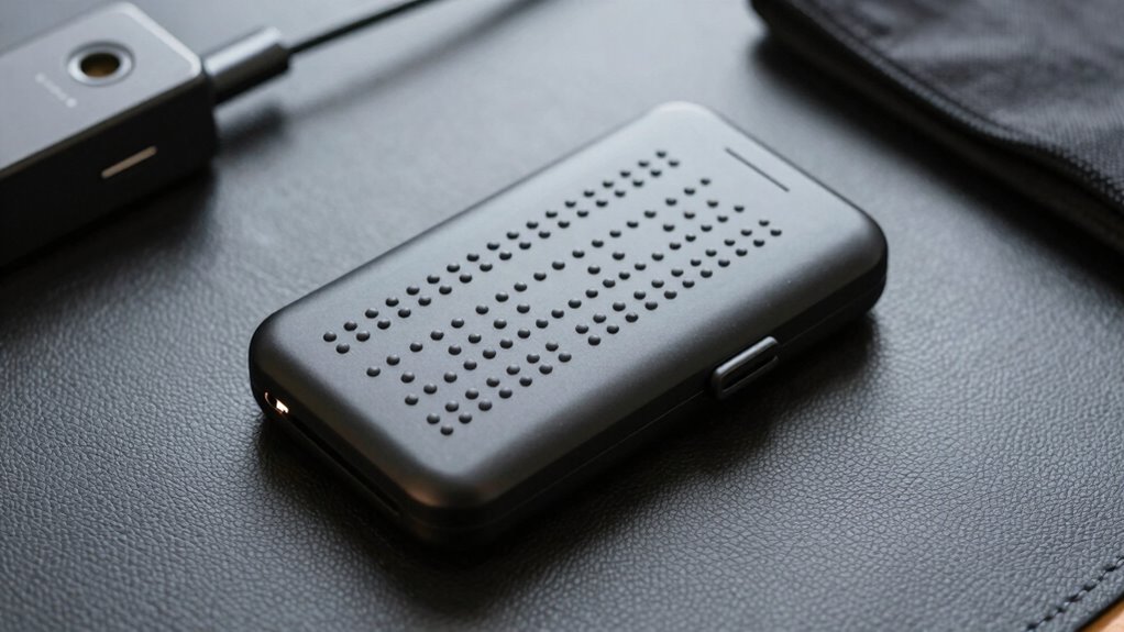 compact portable braille device