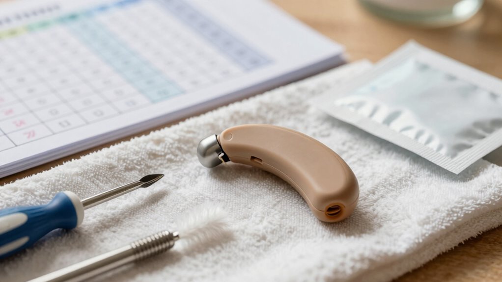 hearing aid cleaning routine