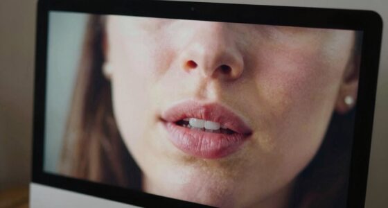 monitor and camera positioning