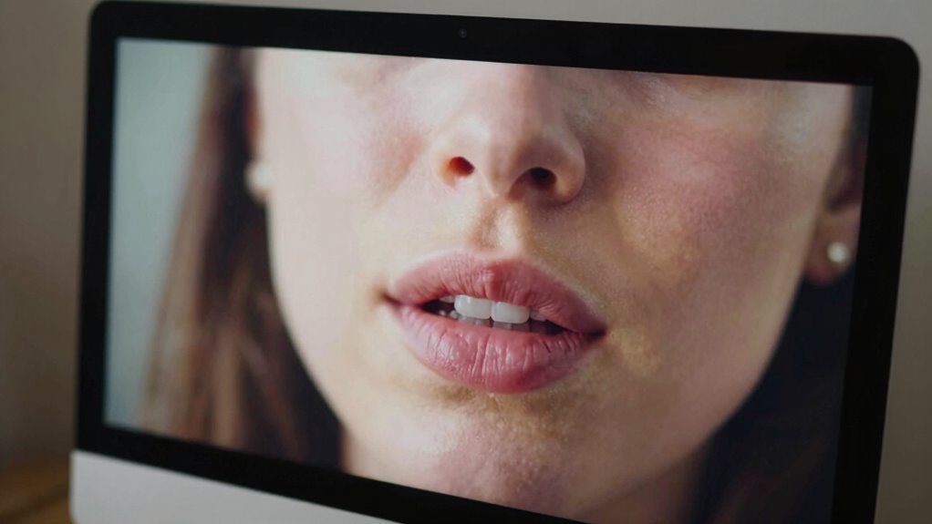 monitor and camera positioning