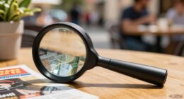 portable magnifier usability outdoors