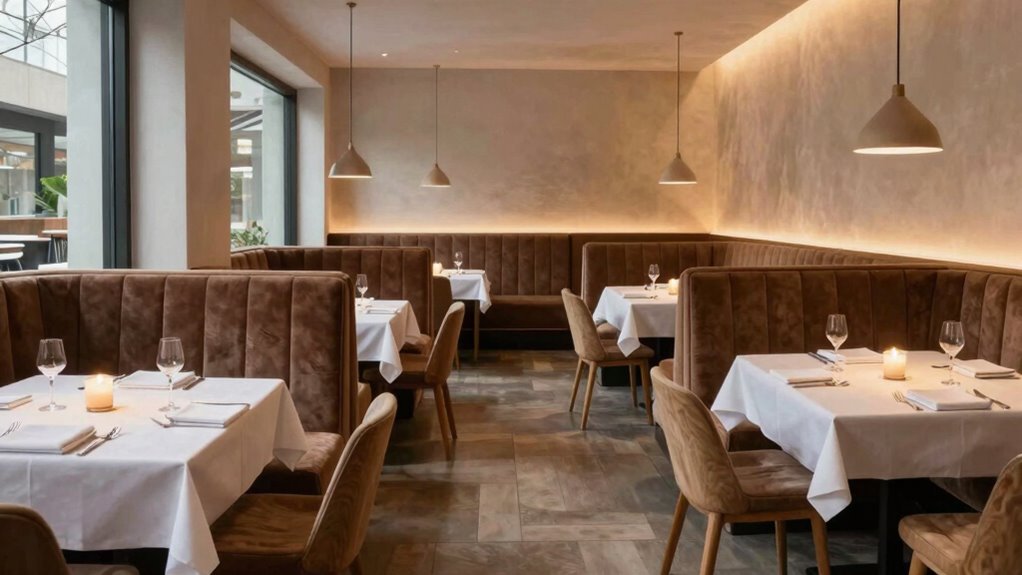 strategic seating enhances ambiance