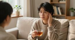 discussing tinnitus patiently