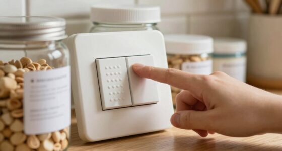 tactile labels aid deafblind organization