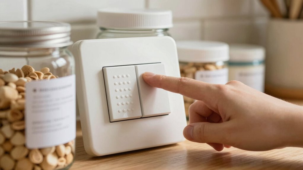 tactile labels aid deafblind organization